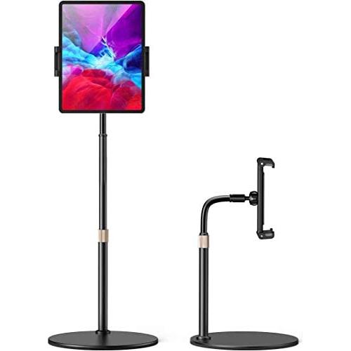 LISEN Tablet Stand and Holder Adjustable, Tablet Holder for Desk, Thick Case Friendly iPad Holder Stand Compatible with(4.7''-13'') iPad Pro 12.9, iPhone, Switch, Kindle, Surface Pro