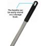 Alpine Industries Commercial Quick-Change Iron Mop Handle - Professional Mopping Tube w/Metal Gripper for Rags - Heavy Duty Stick & Mop Head Replacement Holder (Iron)