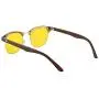 Gudzws Anti Blue Light Glasses Classic Design Half Frame with Metal Rim Unisex,Anti Fatigue Protect Eyes from TV Computer Cellphone no Magnification Brown