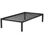 Olee Sleep 16 Inch Dura Metal Steel Slate Bed Frame, Twin XL, Black Olee Sleep 16 Inch Dura Metal Steel Slate Bed Frame, Twin XL, Black