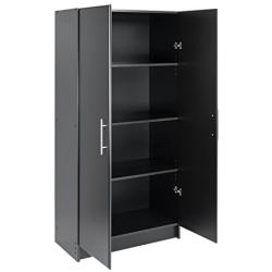 Prepac Elite Storage Cabinet, 32'' W x 65'' H x 16'' D, Black