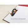 potricher 13.2x12.8 Inch Large Self Adhesive Photo Album Sticky 3x5 4x6 5x7 6x8 8x10 8.5x11 Magnetic Scrapbook Album 40 Pages Linen Cover DIY Photo Album with A Metallic Pen (Brown)