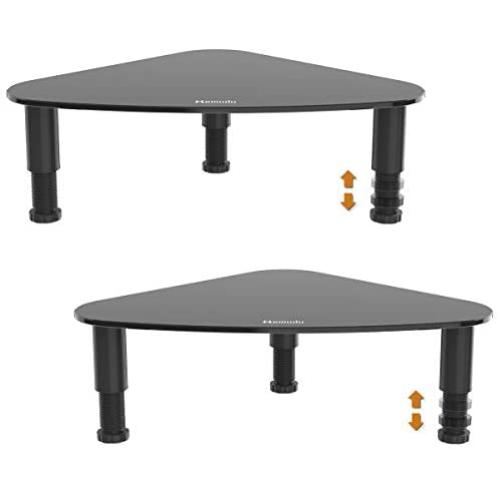 2 Pack Computer Monitor Riser | Triangle Save Space Desktop Corner Stand for Computer Monitor & Laptop Black HD01B-203 2 Pack Computer Monitor Riser | Triangle Save Space Desktop Corner Stand for Computer Monitor & Laptop Black HD01B-203