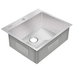 Bonnlo 25 Inch Drop-in Kitchen Sink 18 Gauge T304 Stainless Steel Single Bowl Topmount Sink, 25 x 22 x 9 inch