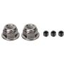 2PCS 1/10 RC Car Front Drive Shaft CVD Transmission Axle Spare Parts Compatible with Traxxas Slash 4X4 RC Truck Accessory( Titanium Gray)