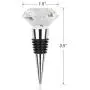 Decorative Metal Wine Stopper with Gift Box – Crystal Top and Silicone Seal – An Elegant, Secure Method of Sealing Any Open Wine Bottle