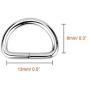 Paxcoo 150 Pcs Key Chain Hooks with Key Rings and D Rings Bulk for Lanyard Supplies (Small Size)