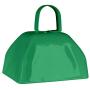 Metal Cowbells with Handles 3 inch Novelty Noise Maker - 12 Pack (Green)