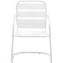 Crosley Furniture CO1030-WH Brighton Retro Metal Chair, Set of 2, White