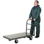 Vestil ECSPT-2448 Steel Platform Truck, 6'' x 2'' Rubber Caster, 2000 lbs Capacity, 48'' Length x 24'' Width x 11.8'' Height Deck