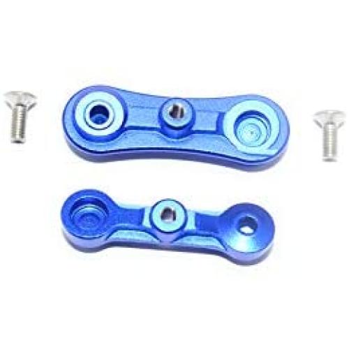 GPM Losi 1:10 Baja Rey / Rock Rey Upgrade Parts Aluminum Stabilizing Mount for Steering Assembly - 1Pr Set Blue