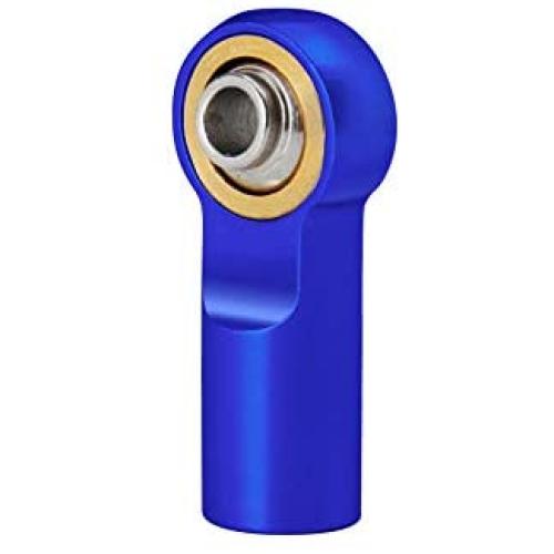 10Pcs Link Rod End Joint Aluminum M4 Metal Ball End Head Holder Tie for 1/10 RC SCX10 Cars Parts (Royal Blue)