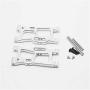 Yaootely for WLtoys 1:14 144001 RC Car Full Upgrade Spare Parts Metal C Seat Steering Cup Swing Arm Central Drive Shaft,Silver