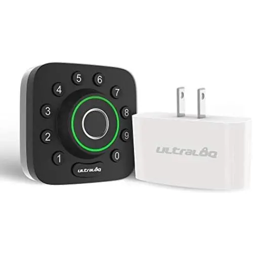 U-Bolt Pro Bluetooth Enabled Fingerprint and Keypad Smart Deadbolt + Bridge WiFi Adaptor | 6-in-1 Keyless Entry | Control Remotely Via Smartphone | Fingerprint ID | Anti-peep Code | Auto Unlock & Lock U-Bolt Pro Bluetooth Enabled Fingerprint and Keypad Smart Deadbolt + Bridge WiFi Adaptor | 6-in-1 Keyless Entry | Control Remotely Via Smartphone | Fingerprint ID | Anti-peep Code | Auto Unlock & Lock