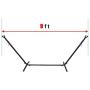 TechFaith Double Hammock Two Person Adjustable Hammock Bed with Space Saving Steel Stand Includes Portable Carrying Case, Easy Set Up