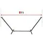 TechFaith Double Hammock Two Person Adjustable Hammock Bed with Space Saving Steel Stand Includes Portable Carrying Case, Easy Set Up