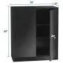 INTERGREAT Locking Metal Storage Cabinet with Doors, Lockable Steel Storage Cabinet with Lock and Shelves, Heavy Duty Metal Cabinet for Office, Garage, Home, Shop, Basement (Black) INTERGREAT Locking Metal Storage Cabinet with Doors, Lockable Steel Storage Cabinet with Lock and Shelves, Heavy Duty Metal Cabinet for Office, Garage, Home, Shop, Basement (Black)