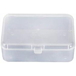 ISKYBOB 6 Pack Rectangle Mini Clear Plastic Storage Containers Box Case with Lid for Pills,Herbs,Tiny Bead (3.54x2.36)