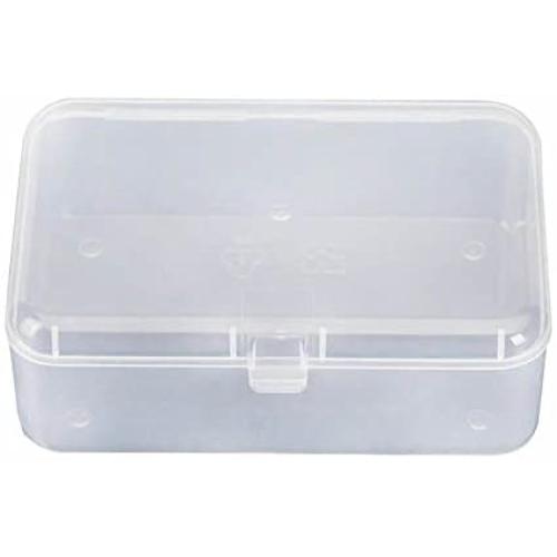 ISKYBOB 6 Pack Rectangle Mini Clear Plastic Storage Containers Box Case with Lid for Pills,Herbs,Tiny Bead (3.54x2.36)