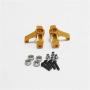 VERBAY Upgrade Parts for WLtoys 1: 14 144001 RC Car Metal Steering Swing Arm Base C Rear Hub Seat Servo Pull Rod,Yellow