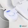 GARLAT Bidet for Toilet - Self Cleaning Nozzle - Easy Water Pressure Adjustment With 6 Pattern - Easy to Install - Brass Inlet Valve Metal Hose - Non Electric