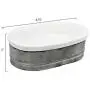 Creative Co-op Galvanized Metal and Stoneware Vintage Soap Dish Creative Co-op Galvanized Metal and Stoneware Vintage Soap Dish