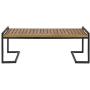 Christopher Knight Home 306426 Noel Outdoor Industrial Acacia Wood and Iron Bench, Teak Finish/Black Metal