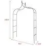 Kinbor Metal Arch Trellis Black Metal Arbor Garden Arbors and Arches for Climbing Plants Kinbor Metal Arch Trellis Black Metal Arbor Garden Arbors and Arches for Climbing Plants