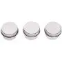 3 Piece Single Dipper Palette Cups Stainless Steel Palettes Container Cup with Clip and Lid fit for Drawing