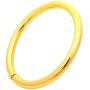 BIKICOCO 1-1/2 Metal O-Ring Buckle Connector Round Loops Non Welded for Bags Webbing Purse and Belt Straps, Gold, Pack of 6