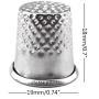 Honbay 50pcs Silver Sewing Quilting Metal Thimbles DIY Craft Finger Protector