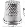 Honbay 50pcs Silver Sewing Quilting Metal Thimbles DIY Craft Finger Protector Honbay 50pcs Silver Sewing Quilting Metal Thimbles DIY Craft Finger Protector