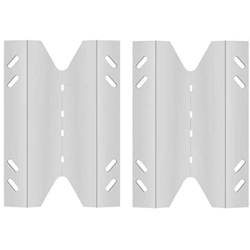 DcYourHome Stainless Steel Heat Plate Replacement for Members Mark Gas Grill SAMS B10PG20-2C 2 Pack (11 13/16 x 8 7/16)