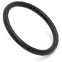 BIKICOCO 1-1/2 Metal O-Ring Buckle Connector Round Loops Non Welded for Bags Webbing Purse and Belt Straps, Black, Pack of 4