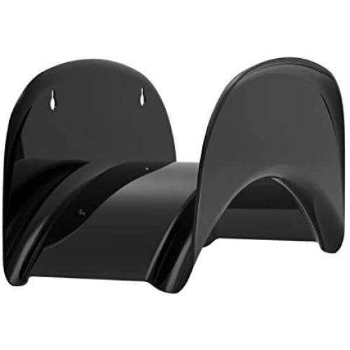 Gardzen Steel Wall-Mounted Heavy Duty Black Hose Bracket, Car Hose Holder, Carrier, Support for Garden Hose Hanger