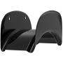 Gardzen Steel Wall-Mounted Heavy Duty Black Hose Bracket, Car Hose Holder, Carrier, Support for Garden Hose Hanger