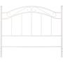 White Metal Headboard Queen Full Size (White)