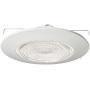 Four-Bros Lighting FLP 6'' Inch Fresnel Glass Lens with White Plastic Trim-60 Watt Max. -for Wet Locations-Shower Can Light Trim-Ul Listed