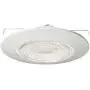 Four-Bros Lighting FLP 6'' Inch Fresnel Glass Lens with White Plastic Trim-60 Watt Max. -for Wet Locations-Shower Can Light Trim-Ul Listed