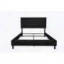 DHP Janford Upholstered Bed with Chic Design | Full | Black Faux Leather DHP Janford Upholstered Bed with Chic Design | Full | Black Faux Leather