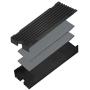 nvme heatsink for m.2 2280 ssd,Double-Sided Cooling, Designed for Dual-Sided SSDs