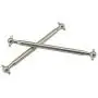 Bonarty 1 Pair Metal RC Car Dog Bone Rear Drive Shafts for 1/16 9130 Drive Car Parts
