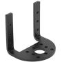 logozoe U-Shaped RC Motor Mount, RC Car Motor Mount, Black Motor Mount Bracket, Metal Motor Mount Holder, for RC Car RC Boat