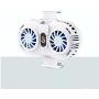 Phone Radiator Gaming Phone Cooling Fan Holder Heat Sink Adjustable Portable for 4-6.5 Inches Phones White