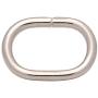 BIKICOCO 4/5 Metal Oval Ring Buckle Loops Non Welded for Leather Purse Bags Handbag Straps, Silver - Pack of 20