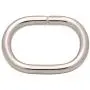 BIKICOCO 4/5 Metal Oval Ring Buckle Loops Non Welded for Leather Purse Bags Handbag Straps, Silver - Pack of 20