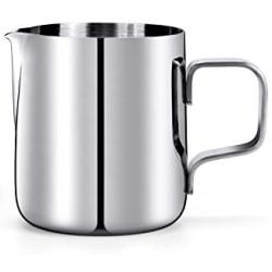 HULISEN 5oz/150ml Mini Milk Pitcher, Stainless Steel Espresso Pitcher Latte Frothing Pitcher