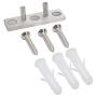 10FT Modern Satin Stainless Steel Double Sliding Barn Wooden Door Hardware Set