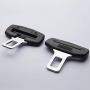 TUPOLIM Seat Belt Clip,Curved Sides Design,2 Pack,Universal Car Seat Belt Buckle Auto Metal Clip (Black)