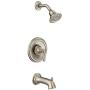 MOEN T2153BN Brantford Posi-Temp Pressure Balancing Tub and Shower Trim Kit Valve Required, 0.5, Brushed Nickel